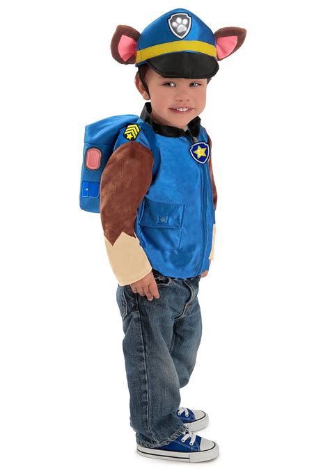 Chase costume halloween - Chase Costume Hat and Jumpsuit for Boys, Deluxe Paw Patrol Movie Character Outfit with Badge, Toddler Size Large (4-6) 4.6 out of 5 stars 409. $76.20 $ 76. 20. FREE international delivery. ... Spirit Halloween Toddler Chase Costume Deluxe - Paw Patrol. 4.7 out of 5 stars 425. $72.48 $ 72. 48.